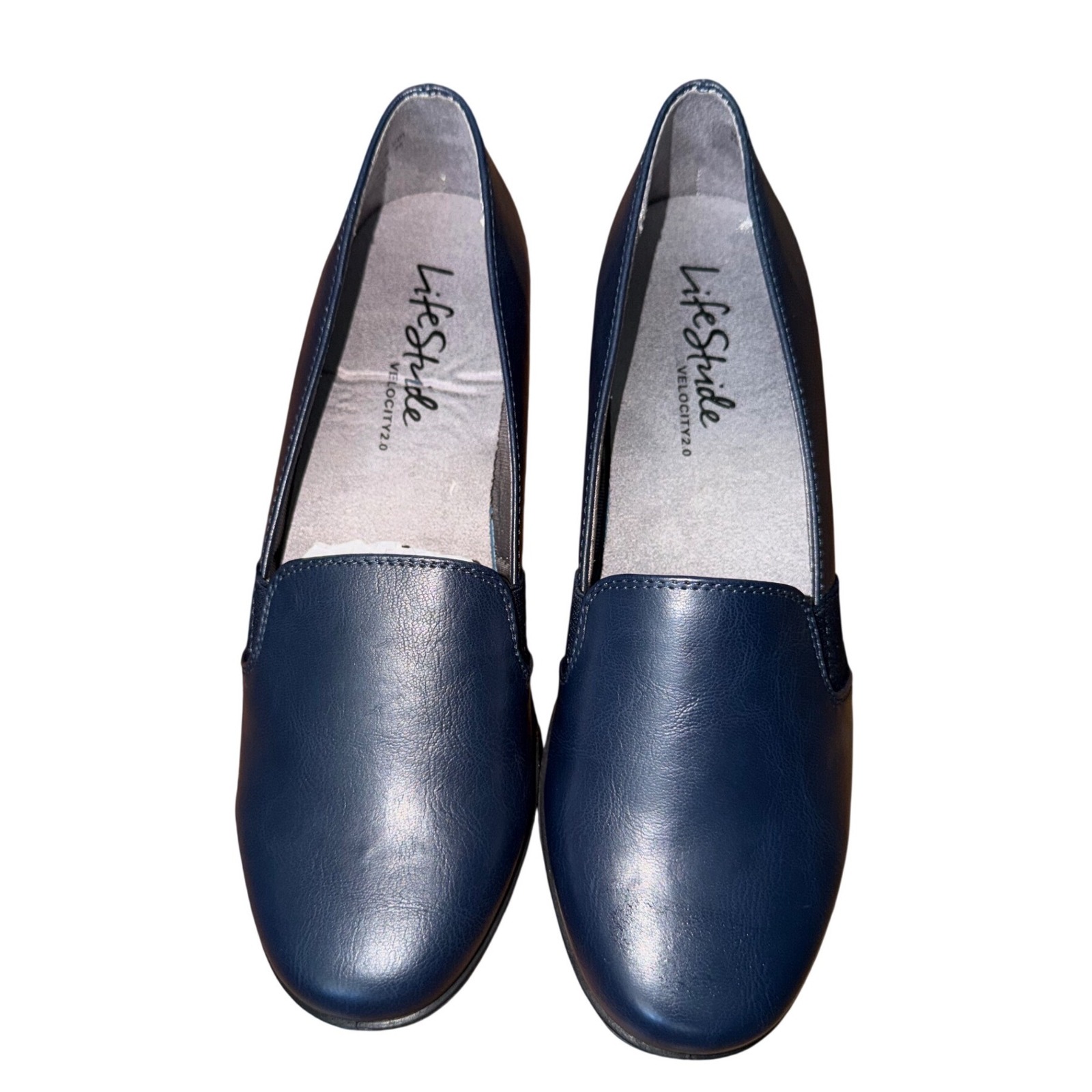 Lifestride Velocity 2.0 Navy Blue Slip On Loafers Comfort Flats Womens Shoes